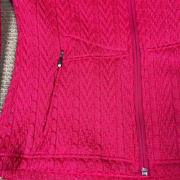 Spyder Endure Full Zip Mid Weight Stryke Pink Knit Fleece Jacket - Picture 2 of 9